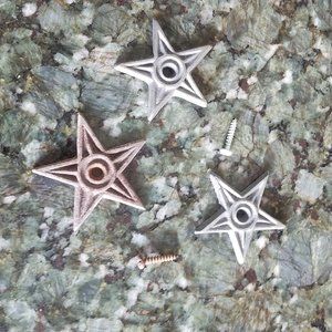 Texas star metal decor (set of three)